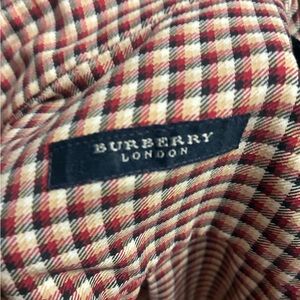 Burberry Red and Cream Checkered Shirt